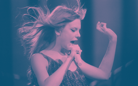 Taylor Swift duotone