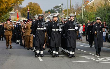 Royal Navy procession 