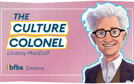 The Culture Colonel podcast artwork featuring an illustrated portrait of host Lindsay MacDuff.